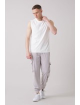 TREATMENT FLAMED JERSEY TANK TOP