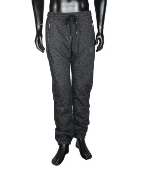 Slim Fit Jersey Sweatpants - Black
