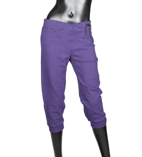 Jersey Fit Cropped  Sweatpants - Purple
